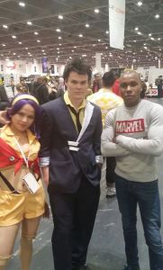 Rich, with some Cowboy Bebop cosplayers!